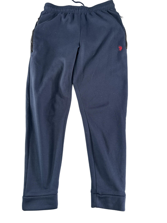 US Polo Assn Pants Mens Small Navy Feel Dry Joggers Sweatpants Logo Athletic 100