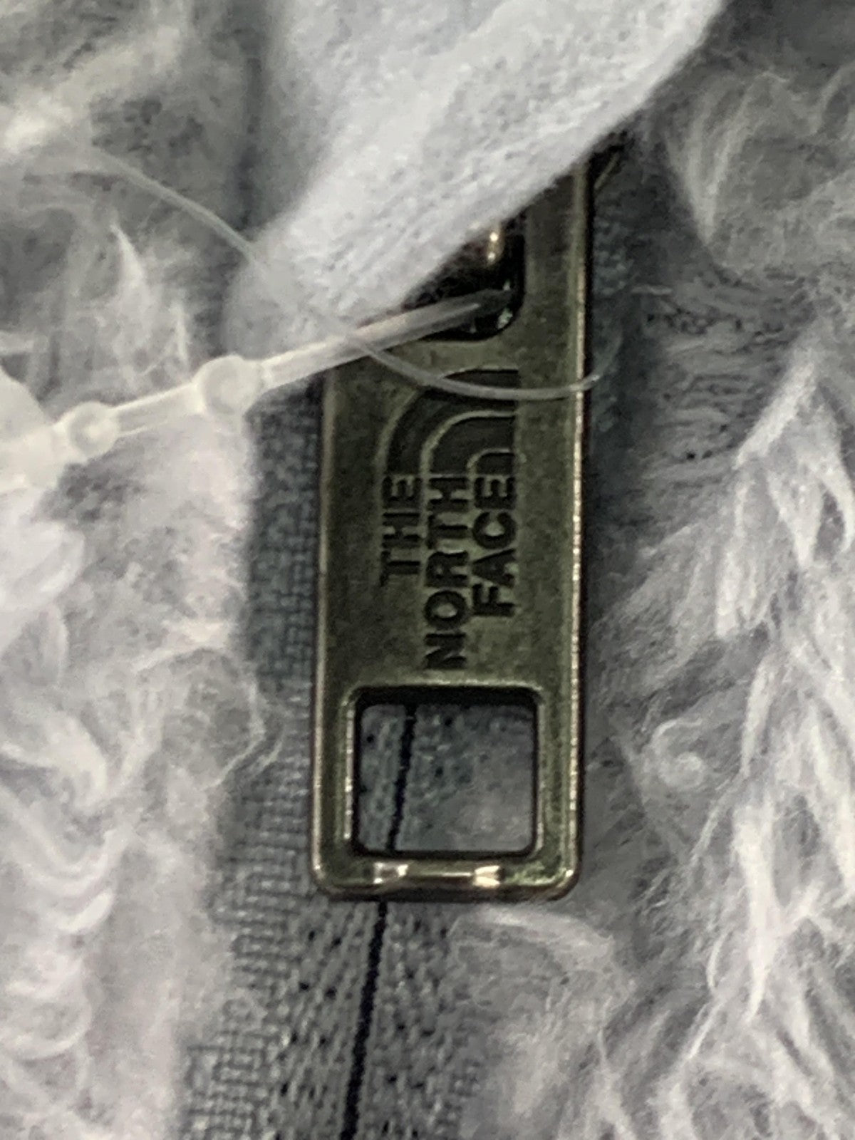 The North Face Hoodie Girls XS 6 Gray Sherpa Fleece Full Zip Ribbed Hem Soft Red