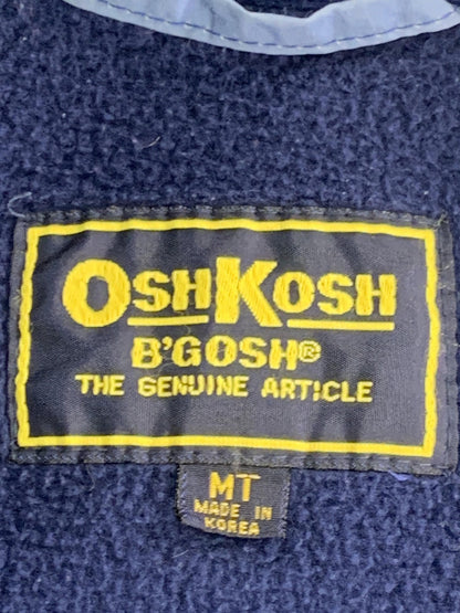 Vintage OshKosh B'Gosh Jacket Mens Medium Tall Blue Full Zip Fleece Lined 90s