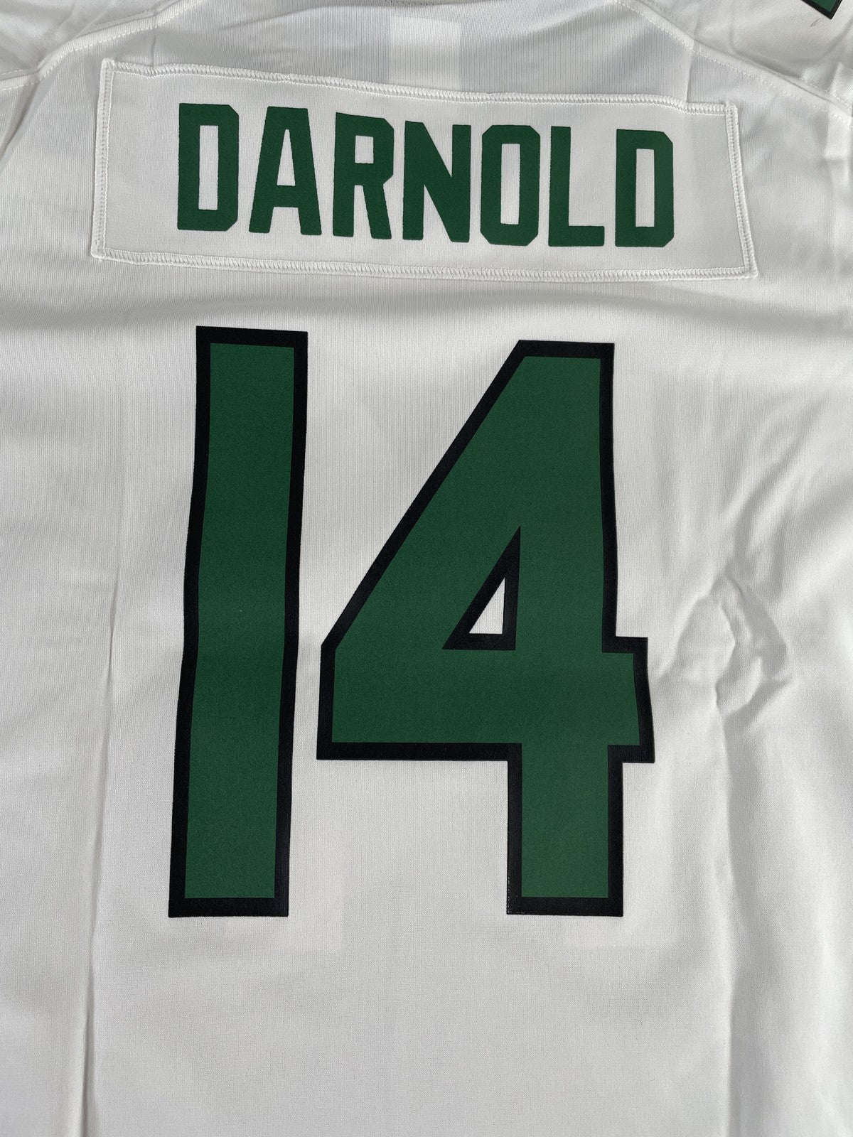New York Jets Jersey Womens XL White Green NFL Football On Field Darnold 14 Nike