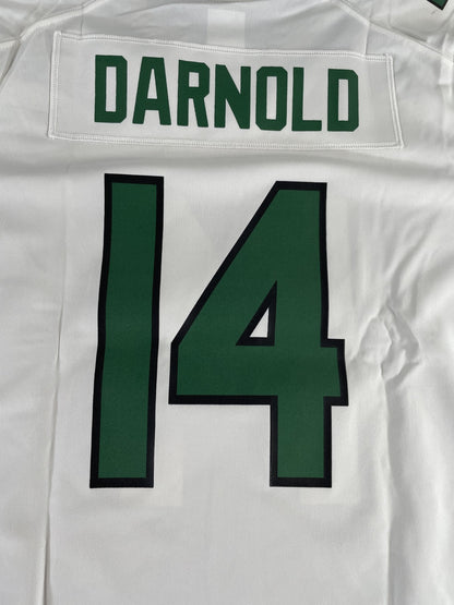 New York Jets Jersey Womens XL White Green NFL Football On Field Darnold 14 Nike