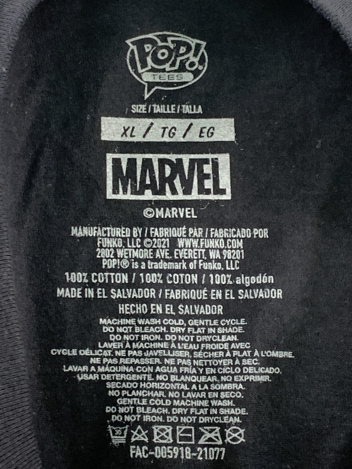 Marvel Wolverine Shirt Mens Extra Large Black Funko Pop Tees Graphic Neon Comic