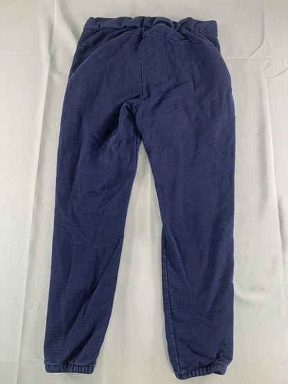 FIGS Jogger Sweatpants Womens XS Blue 100% Cotton Elastic Cuff Lounge Pants code