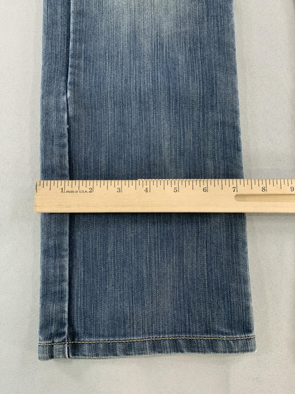 Levis 514 Jeans Mens 26x29.5 Blue Slim Straight Red Tab Denim Mid Rise Classic