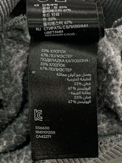 H&M Hoodie Womens 4 Gray Fleece Pullover Kangaroo Pocket LOGG Raglan Sleeve