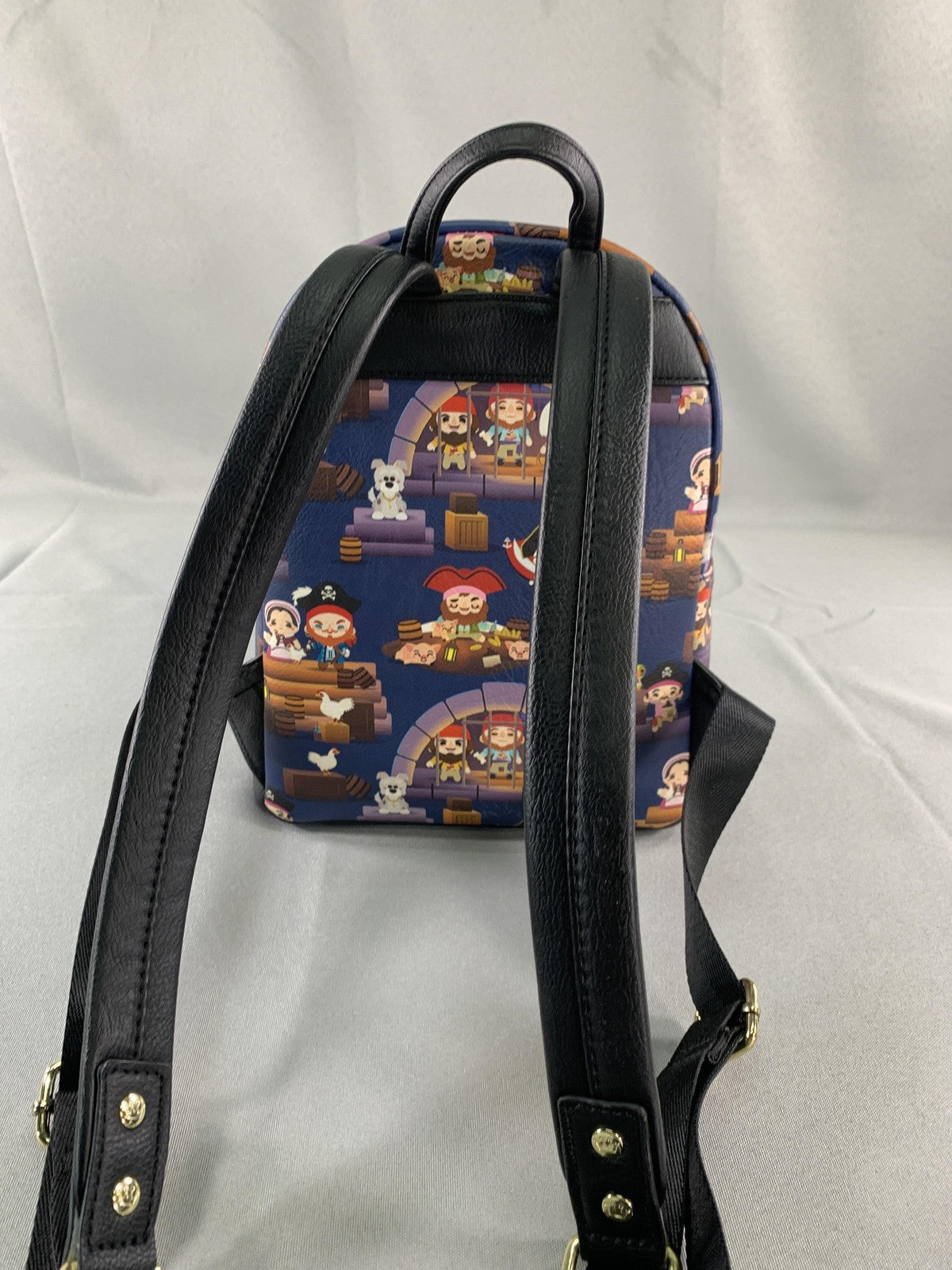 Disney Parks Loungefly Mini Backpack One Size Navy Pirates of the Caribbean Red