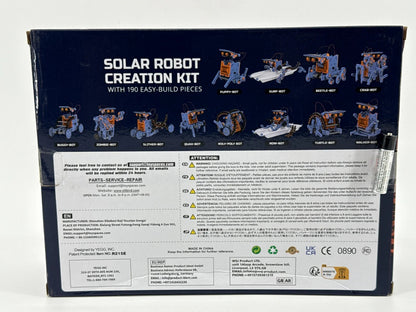 Sillbird Solar Robot Kit 12-in-1 STEM Building Toy 190 Pieces Ages 8+ Sealed New