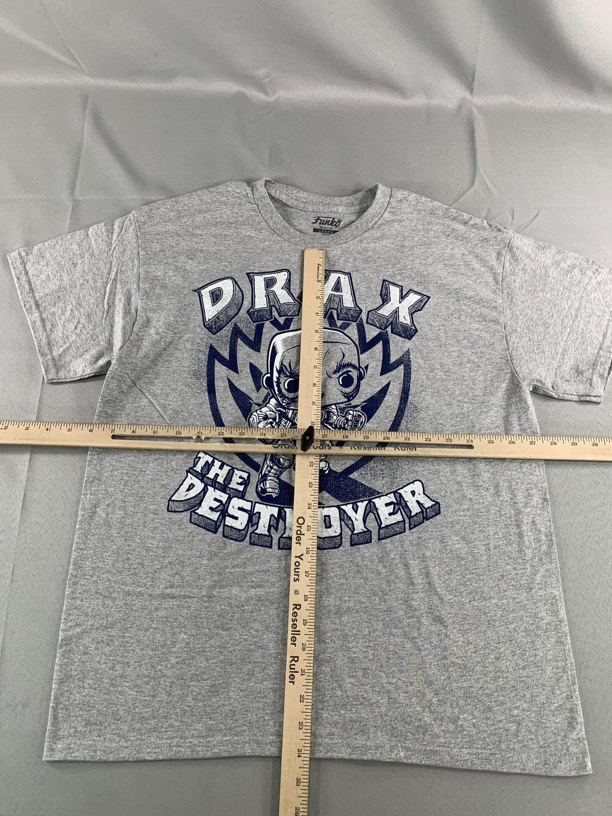 Funko Shirt Mens Large Gray Drax The Destroyer Marvel Guardians of the Galaxy