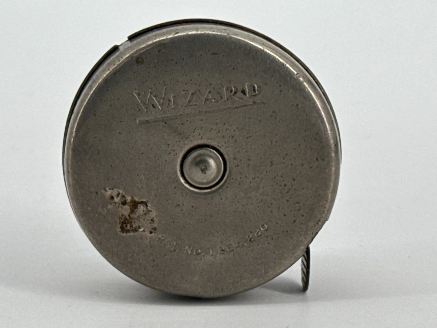 Vintage Lufkin Wizard No.686 6ft Steel Tape Measure USA Saginaw MI Metal Case