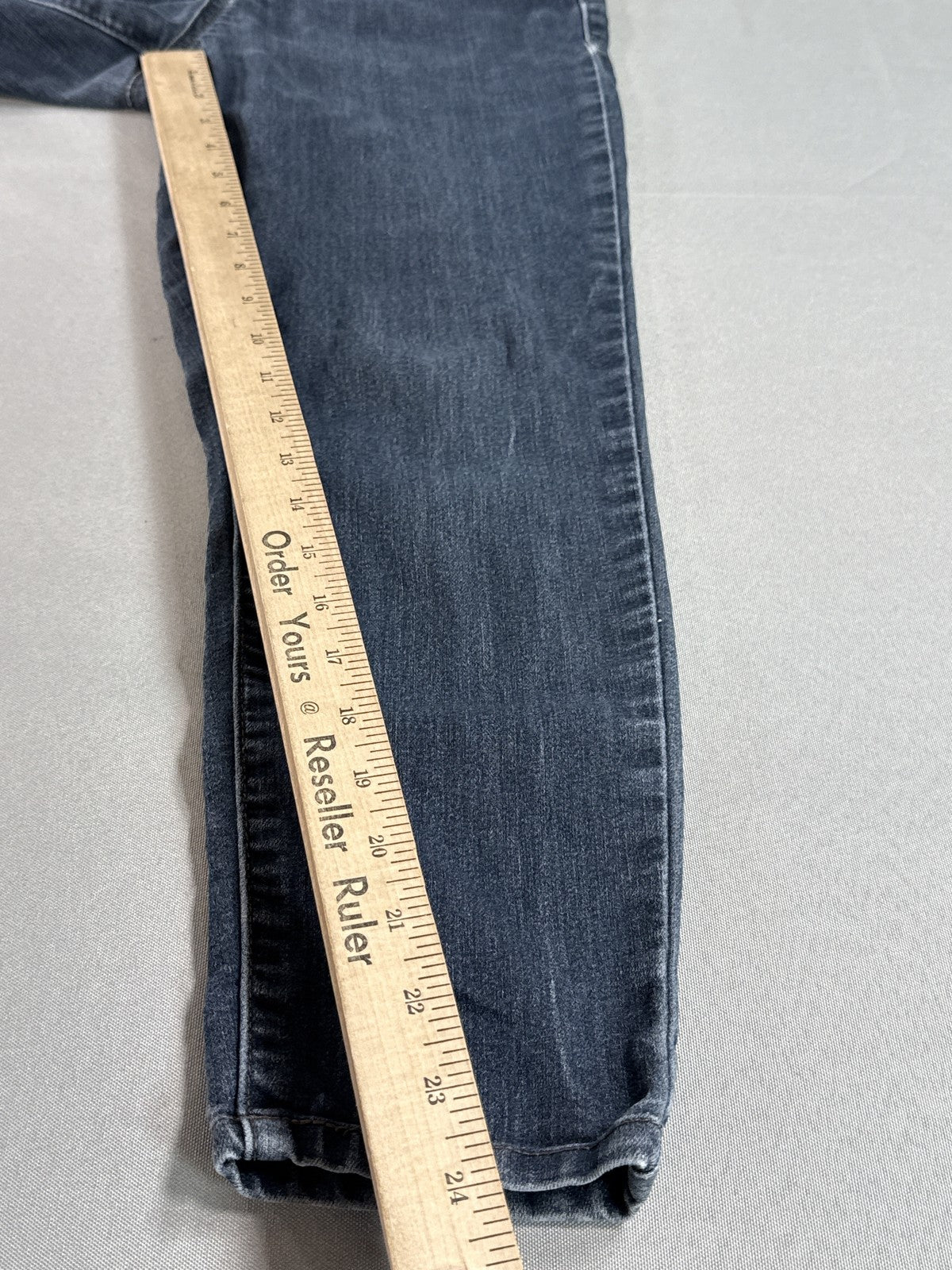 Democracy Jeans Womens 2P Blue Denim Tapered Stretch Classic Mid Rise Ab Cotton