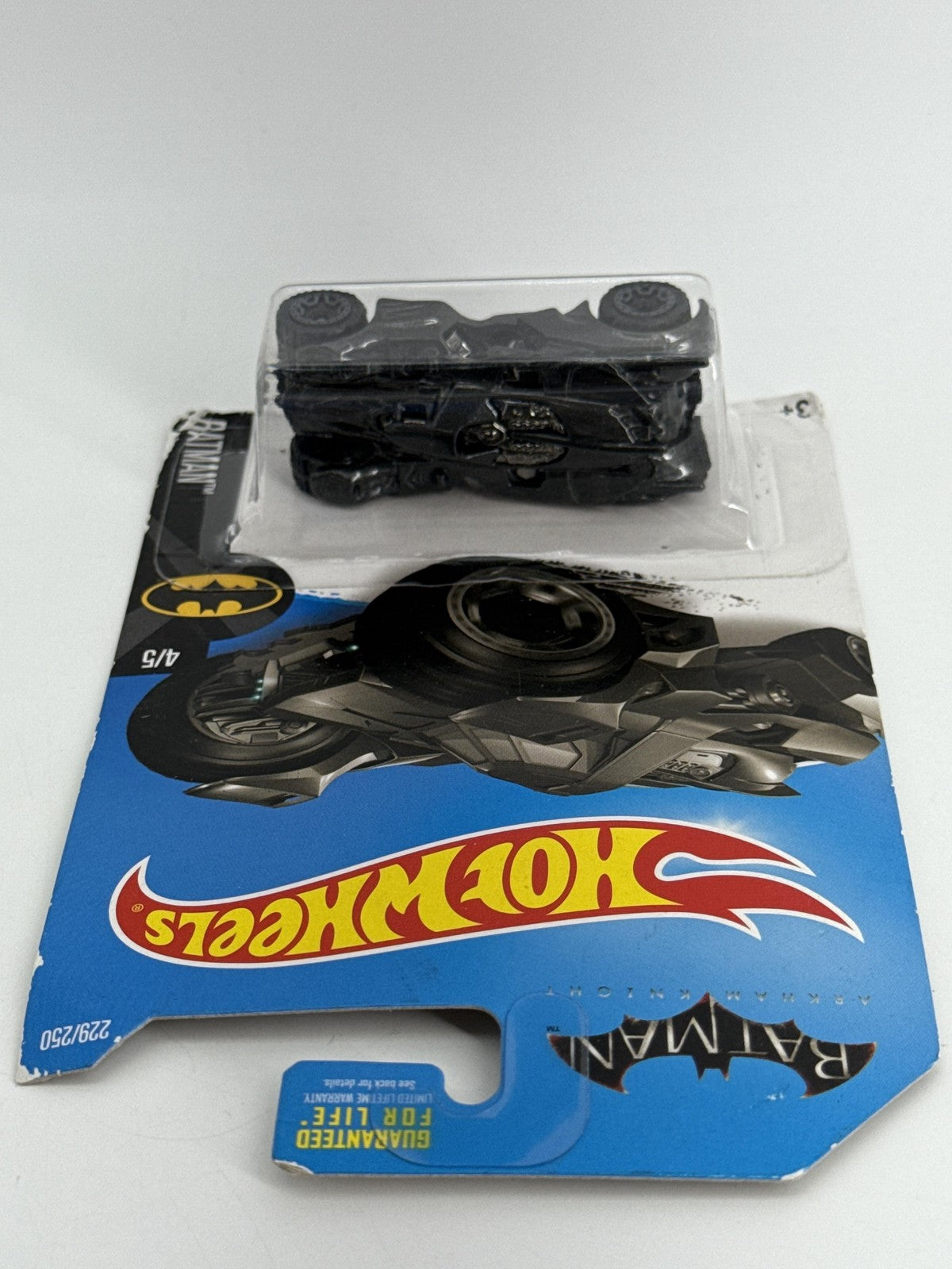 Hot Wheels Batman Arkham Knight Batmobile 2015 Gray 1:64 Diecast Sealed Red 164