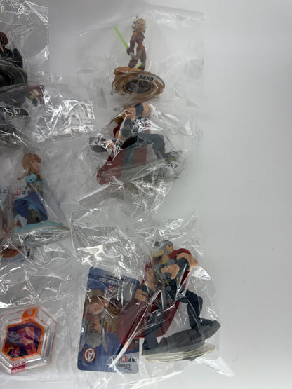 Disney Infinity Lot Figures Power Discs Thor Iron Man Ahsoka Anna Merida Rocket