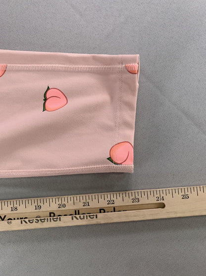 PINK Victoria's Secret Ultimate Leggings Womens Medium Yoga Pants Peach Print