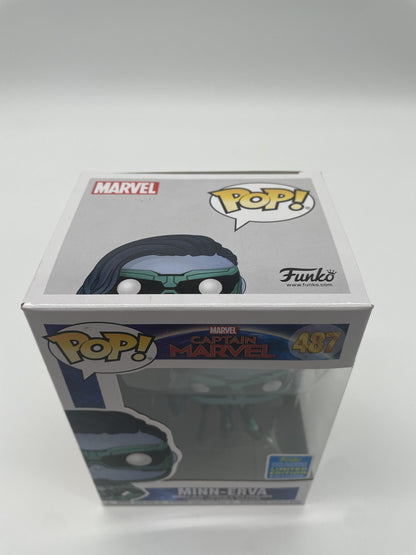Funko Pop Captain Marvel Minn-Erva 487 2019 Summer Convention Vinyl Figure Blue