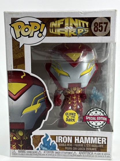 Funko Pop Marvel Iron Hammer 857 Infinity Warps Glow Special Edition GITD Boxed