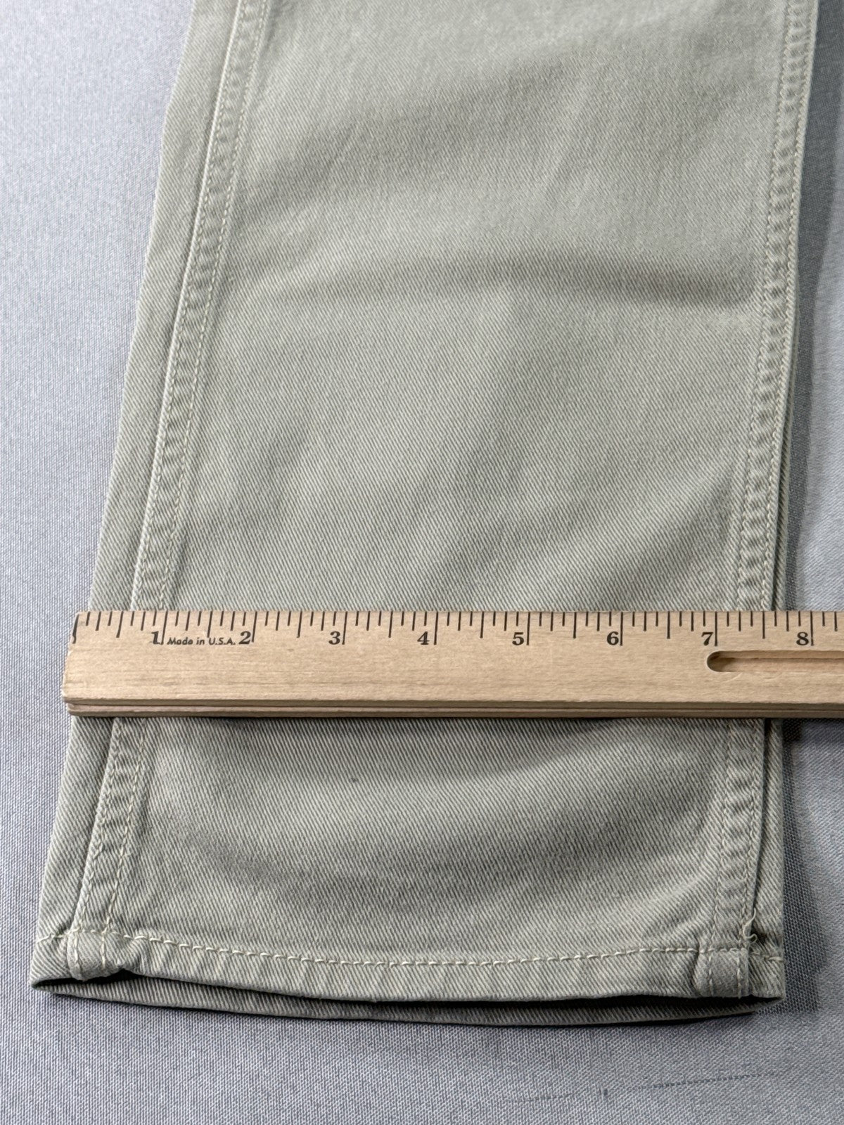 Levi's Straight Leg Pants 34 x 32 34x32 Beige Cotton Elastane Chino Stretch Five