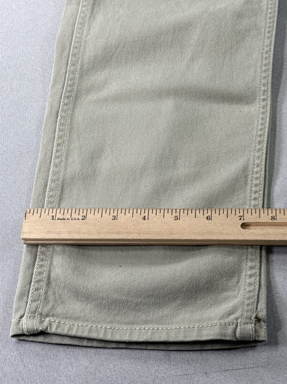 Levi's Straight Leg Pants 34 x 32 34x32 Beige Cotton Elastane Chino Stretch Five