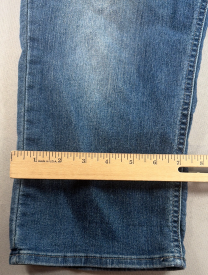 Riders By Lee Capri Jeans Womens 10M Mid Rise Stretch Denim Cropped Blue Pants