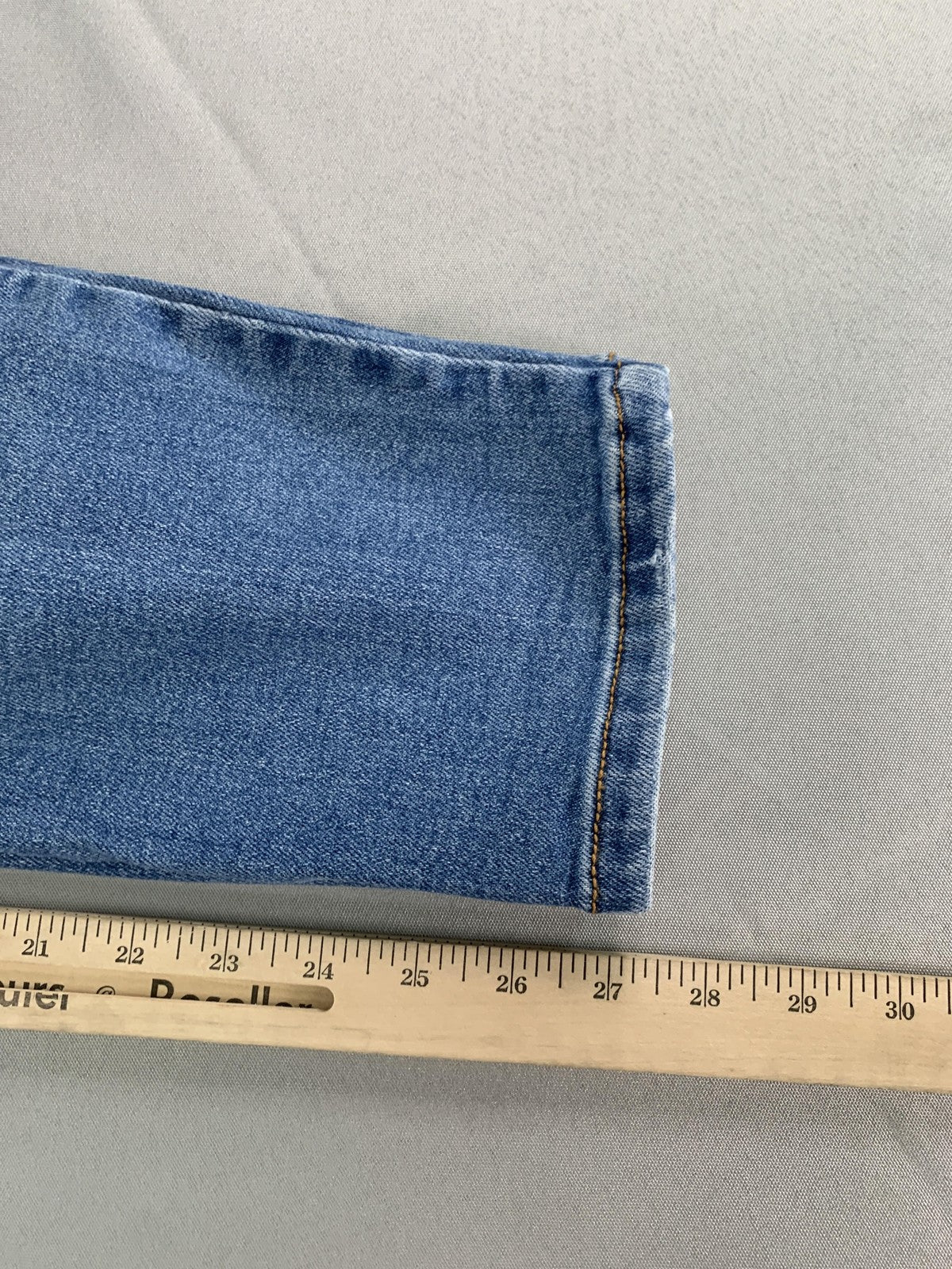 Wax Jean Jeans Womens 7 High Rise Skinny Distressed Stretch Ripped Medium Wash