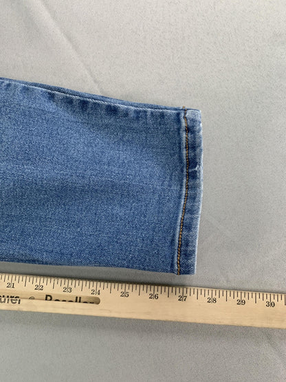 Wax Jean Jeans Womens 7 High Rise Skinny Distressed Stretch Ripped Medium Wash