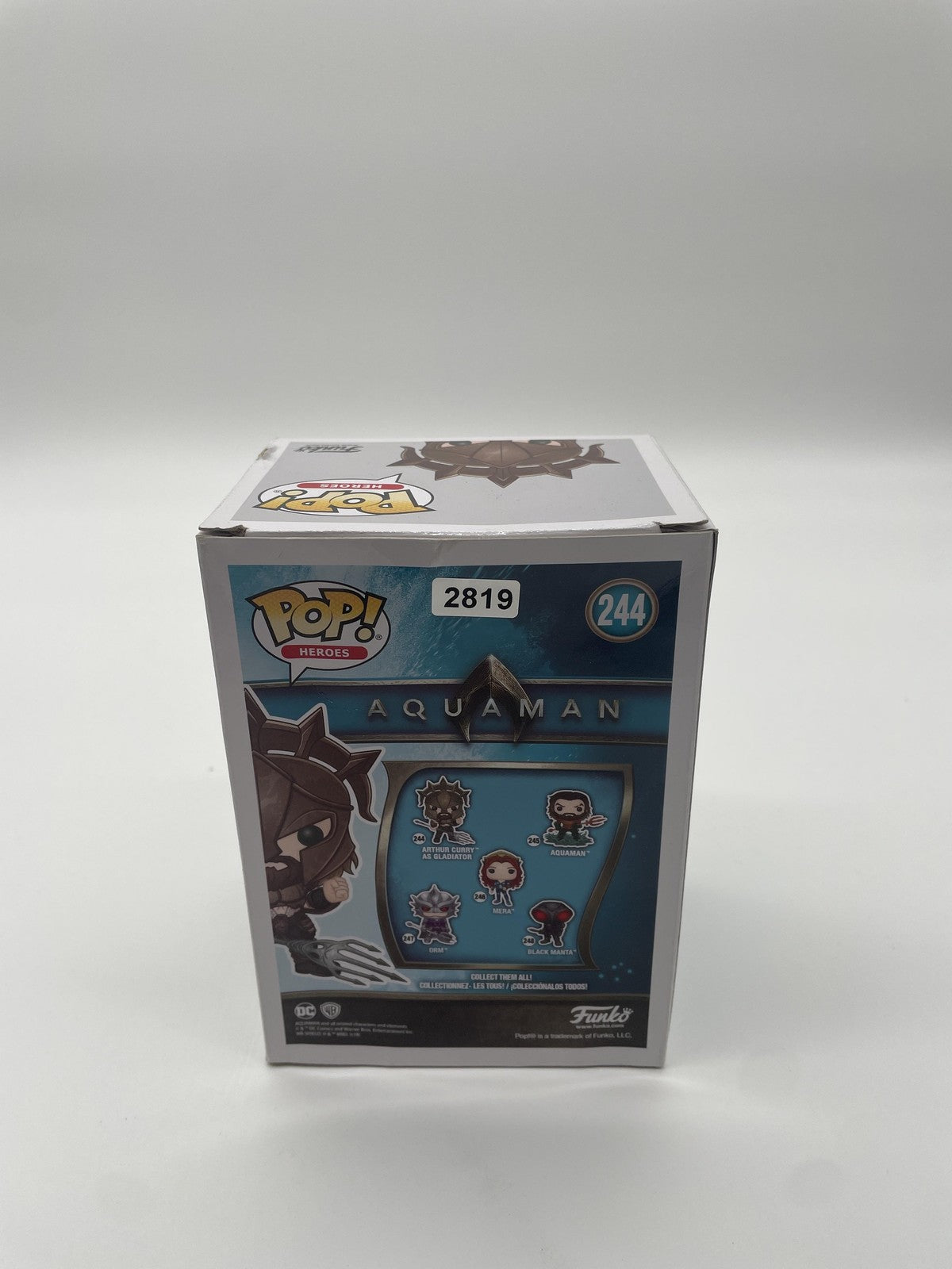 Funko Pop Aquaman Arthur Curry As Gladiator #244 Gold Chrome Target Vinyl Figure