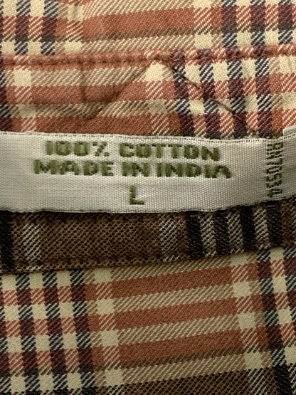 Orvis Shirt Mens Large Plaid Button Down Long Sleeve Casual Classic Outdoors 100