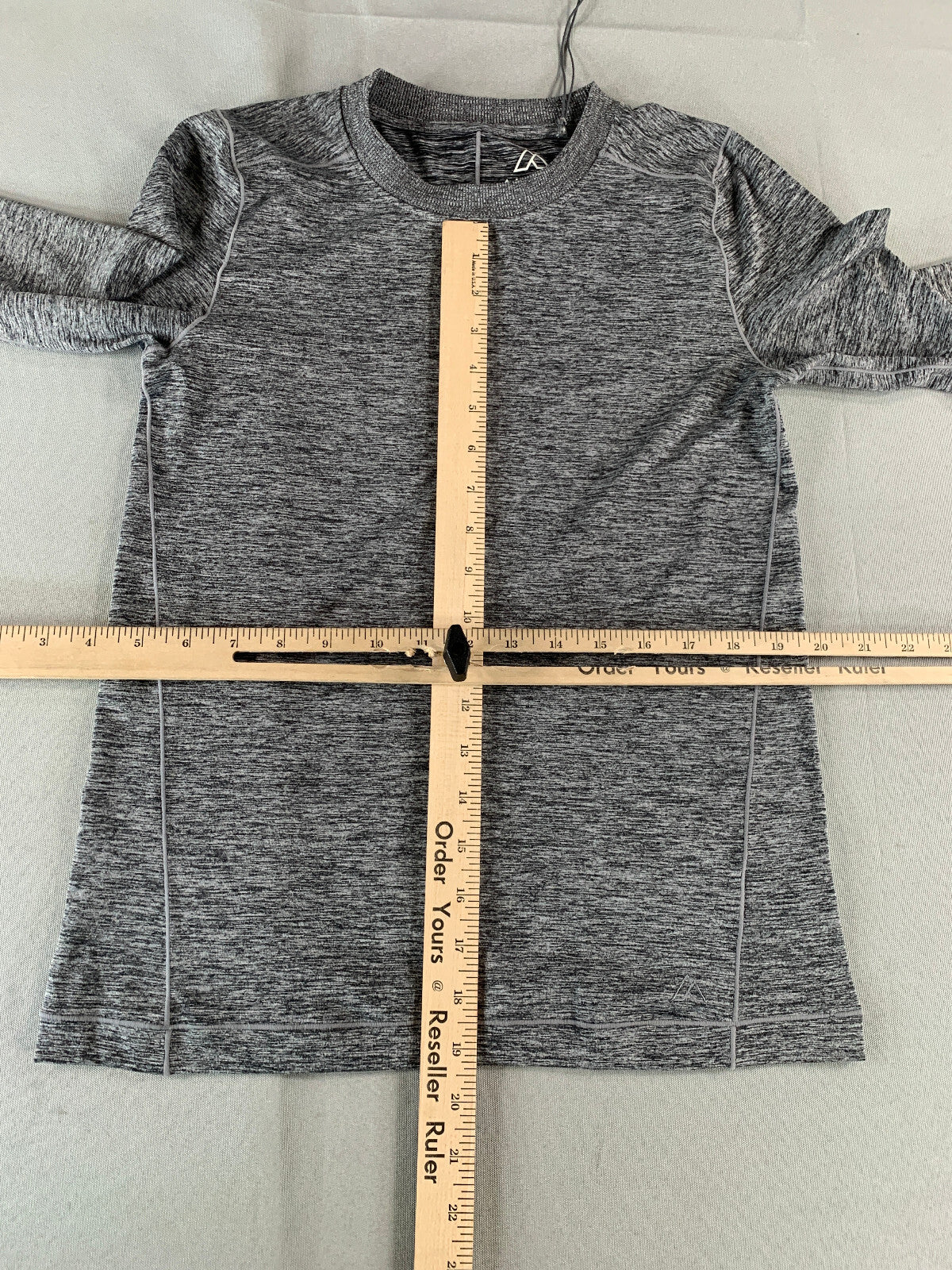 Alpine Design Womens Small Black Heather Long Sleeve Knit Top UPF 50+ Sun Protec