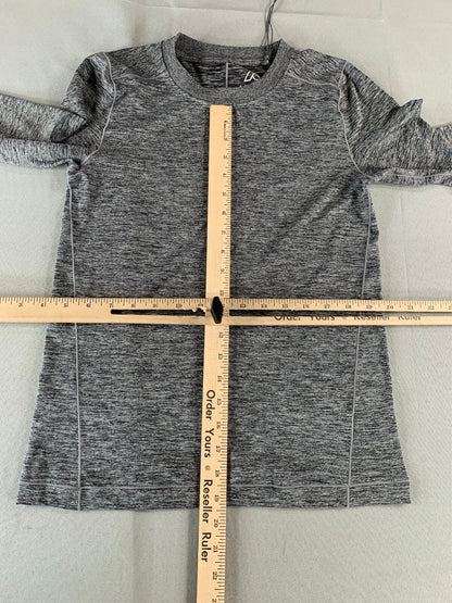 Alpine Design Womens Small Black Heather Long Sleeve Knit Top UPF 50+ Sun Protec