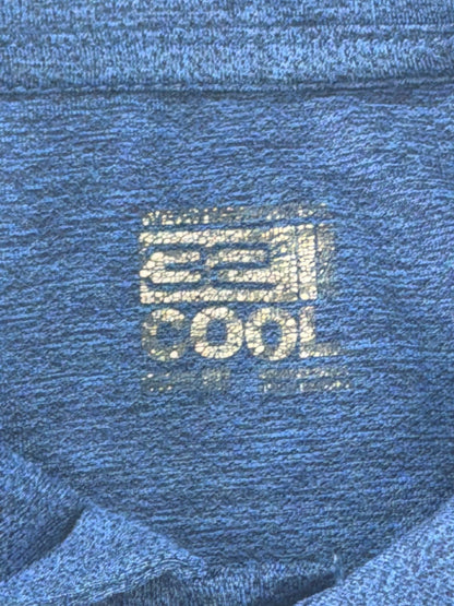 32 Degrees Cool Polo Shirt Mens XXL Blue Stretch Performance Golf Casual Tee