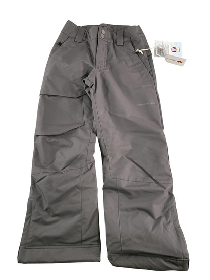 Obermeyer Brisk Snow Pants Youth Medium 10-12 Gray Basalt Waterproof Insulated