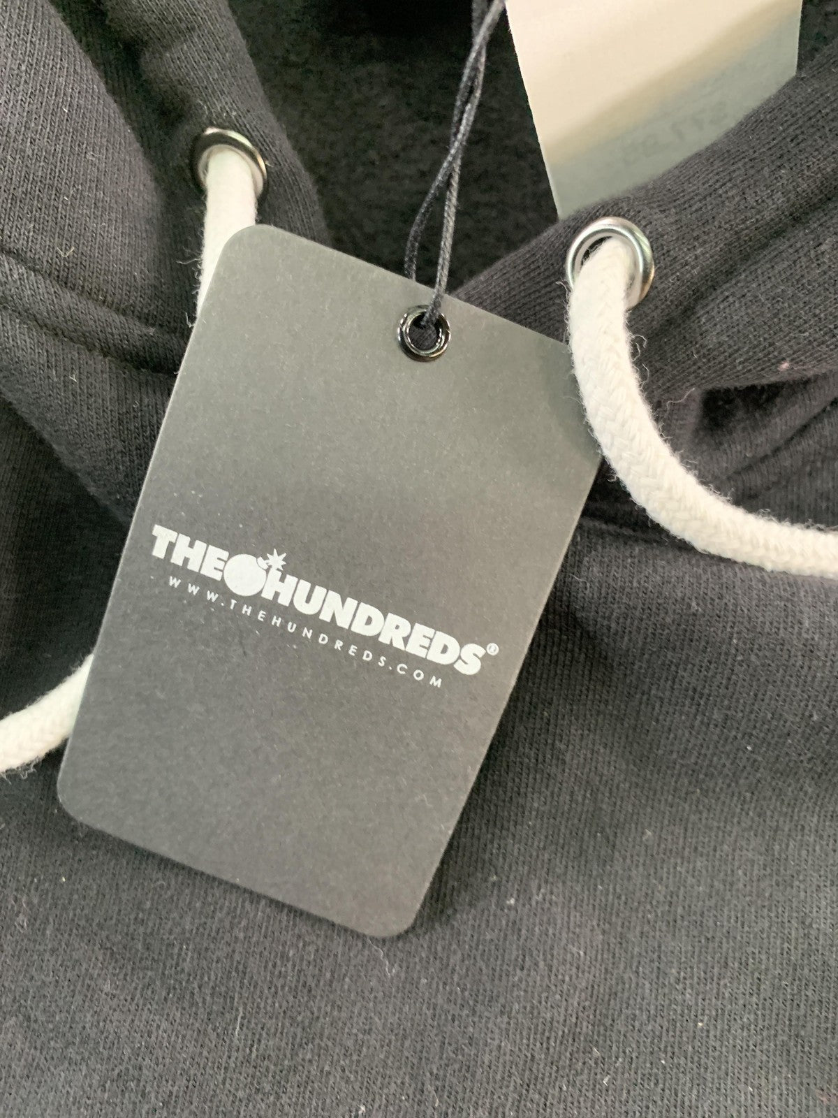 The Hundreds Hoodie Mens Medium Black Gray Rebel Hood Zumiez Streetwear on