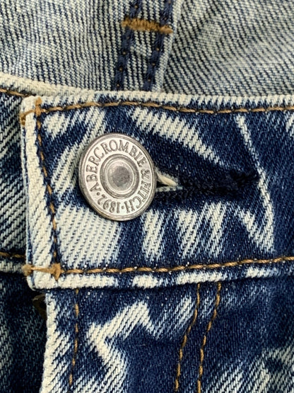 Abercrombie & Fitch Jeans Womens 36 Blue High Rise The Mom Distressed Denim