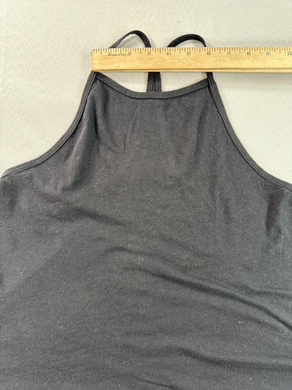 Hollister Halter Top Womens XS Black Cotton Blend Sleeveless Minimalist Regular