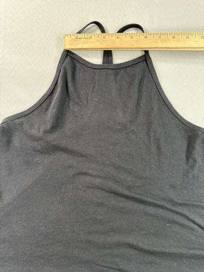 Hollister Halter Top Womens XS Black Cotton Blend Sleeveless Minimalist Regular