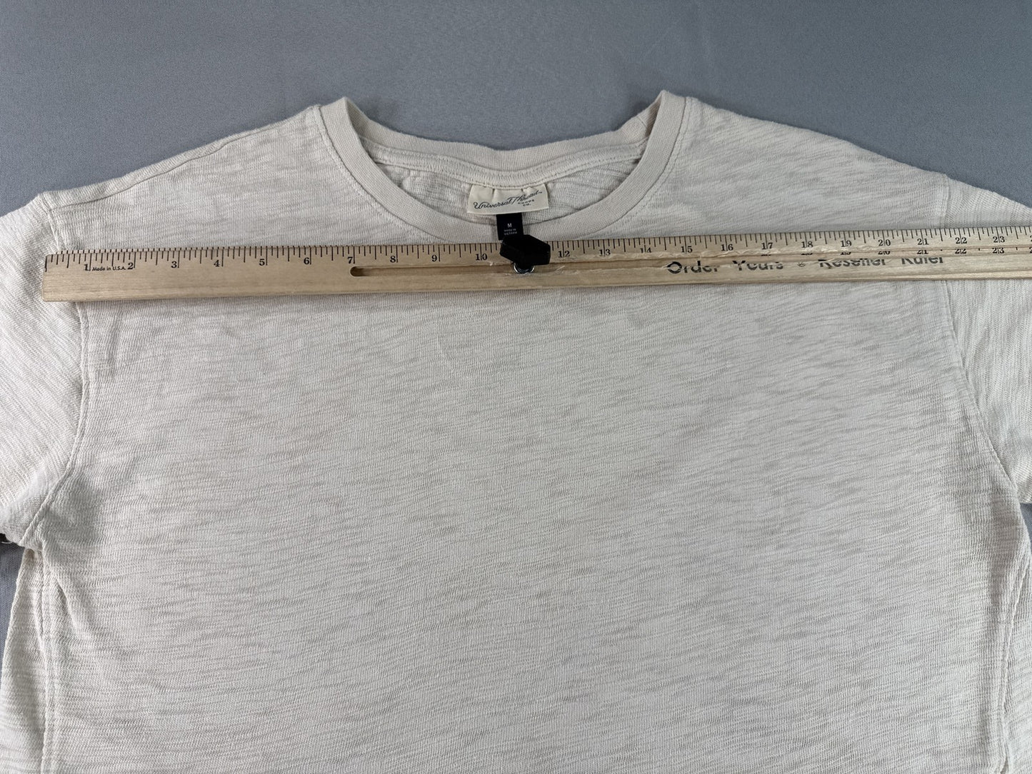 Universal Thread Short Sleeve Crewneck Tee Gray M Cotton Solid Unisex