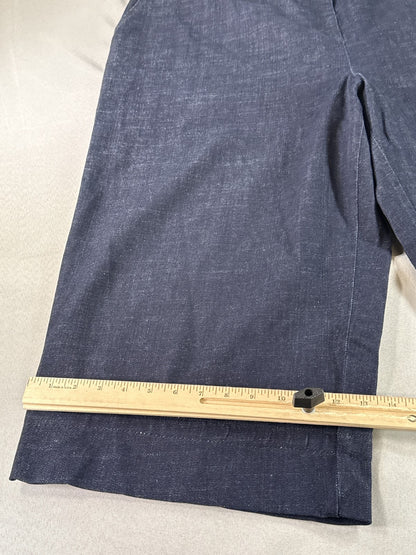 EILEEN FISHER Denim Shorts USA 3X CAN Dark Blue Regular Fit Pocketed Zipper Jean