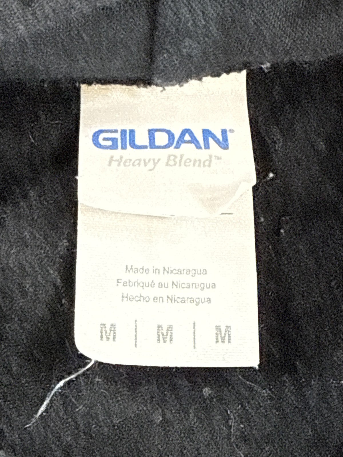 GILDAN Back to the Future Hoodie M Black Cotton Pullover Graphic Long