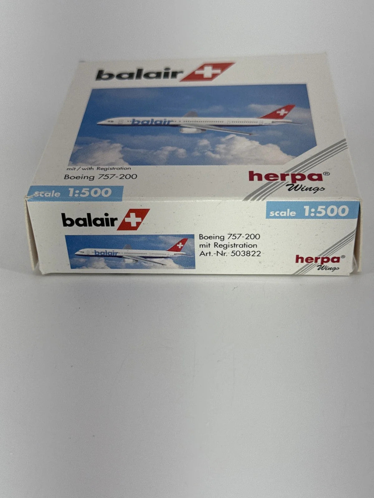 Herpa Wings Balair Boeing 757-200 1:500 Diecast Aircraft Model Airplane 1500 NWT