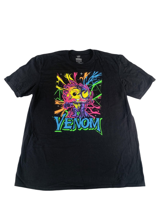 Marvel Venom Shirt Mens XL Black Pop Tees Funko Neon Graphic Tee T-Shirt 2021