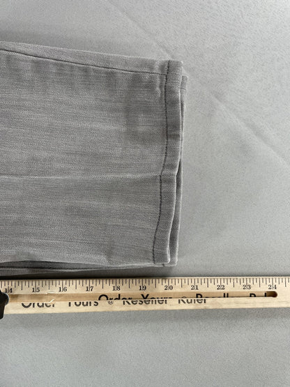 Chicos Platinum Jeans Womens 2 Gray Cropped Denim Stretch Capri Pants Classic 66