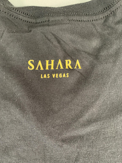 Sahara Las Vegas Shirt Mens 2XL Black Yellow Camel Graphic District Tee T-Shirt