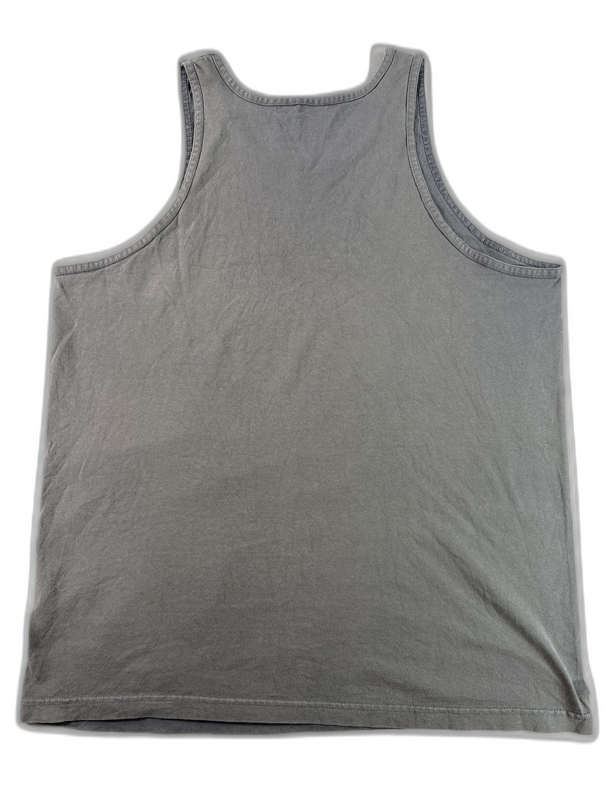 Quiksilver Surf Graphic Tank Top Mens XL Gray 100% Cotton Scoop Neck Sleeveless