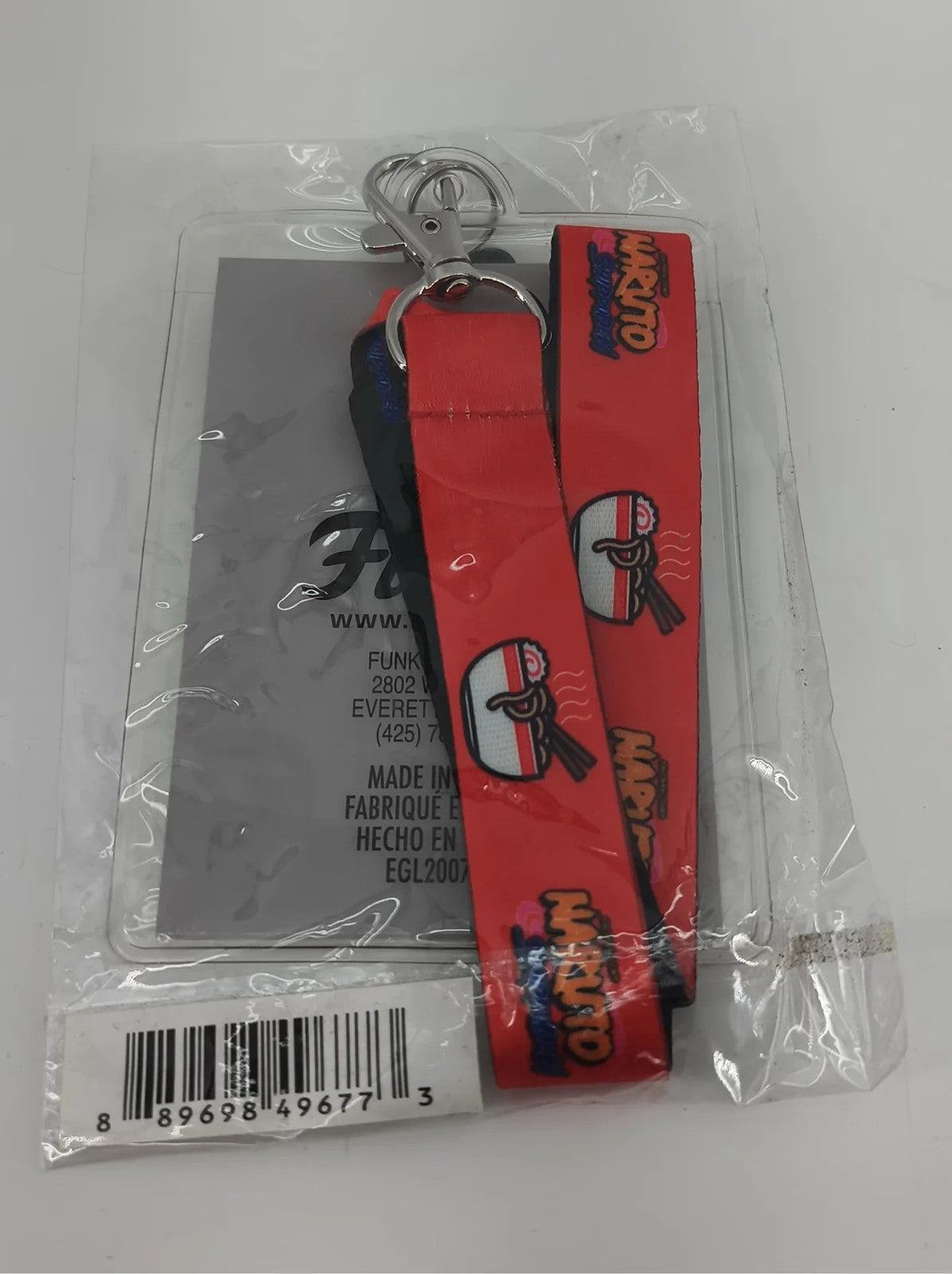 Naruto Shippuden Lanyard Ichiraku Ramen Konoha Leaf Village Keychain NEW Apparel