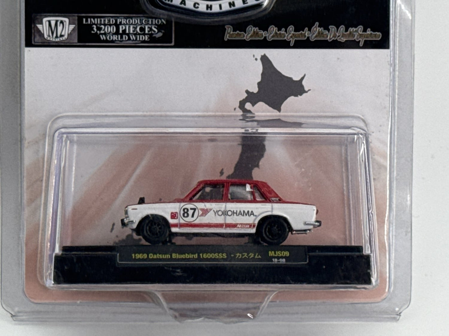 M2 Machines 69 Datsun Bluebird 1600SSS MiJo Yokohama 1:64 Limited 3200 Unbranded
