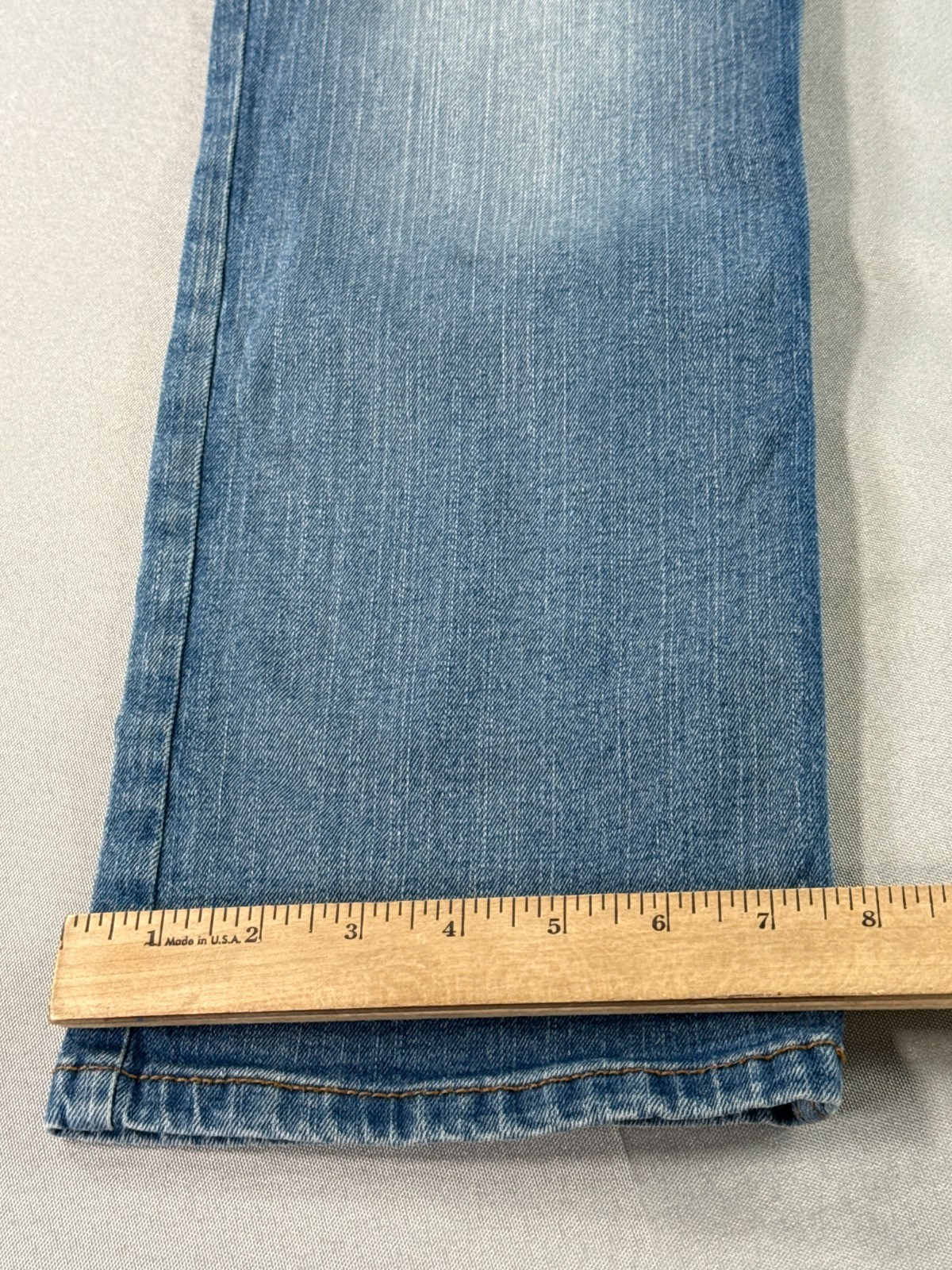 Cat & Jack Bootcut Jeans Girls 12 Stretch Adjustable Waist Blue Denim Pants