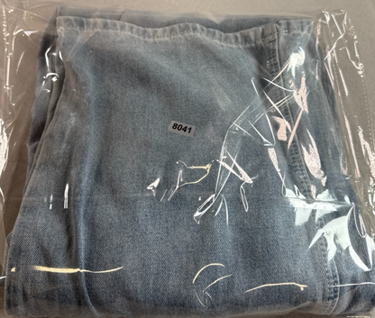 Air Space Lady S Wide Leg Jeans Light Wash High Rise Baggy Denim Y2K Boho