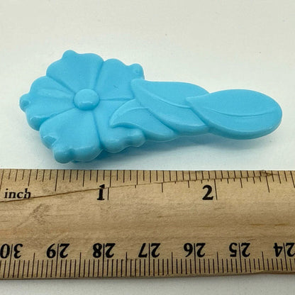 G1 My Little Pony Light Blue Flower Brush 1980s Accessory Vintage Hasbro HTF