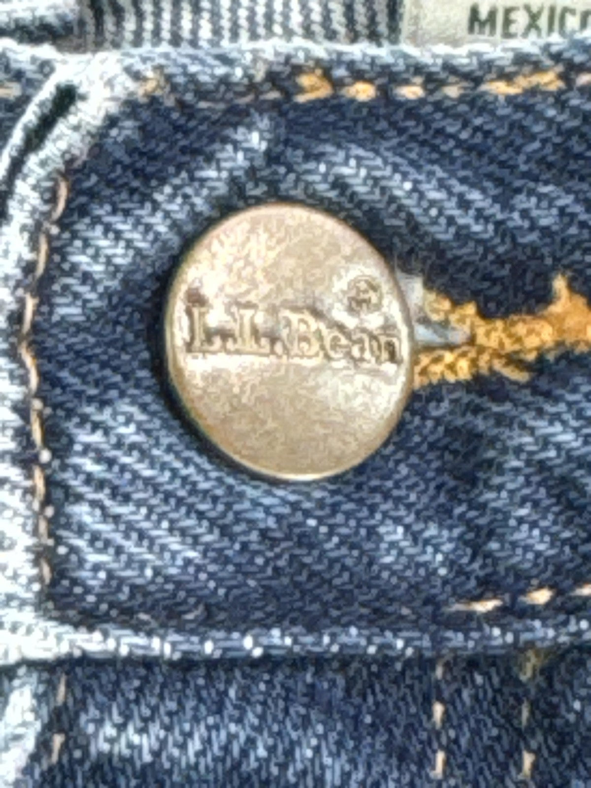 LL Bean Jeans Womens 20 Petite Blue Original Fit Relaxed Straight Denim Pants