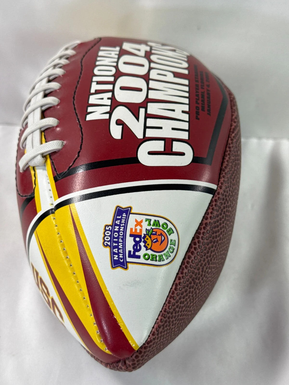 USC Trojans 2004 National Champions Football Rawlings Orange Bowl Souvenir