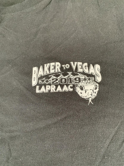 Baker to Vegas Shirt Mens 2XL Black 2019 Challenge Cup Relay LAPRAAC Running Tee